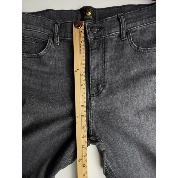 Lee Bell Bottom Flared High-Rise Stretch Gray Stretch Jeans Women’s Sz 12 - Picture 4 of 12